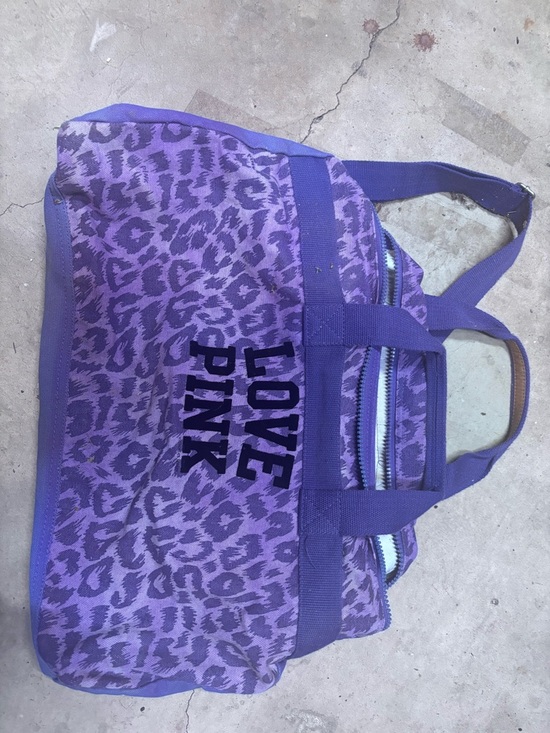 Victoria's Secret Handbags - Love Pink Purple Leopard Print Tote Bag Victoria secret